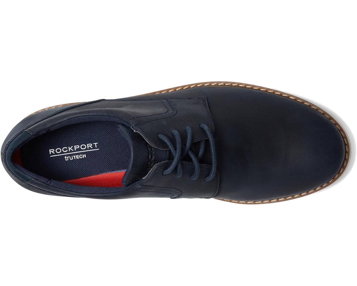 Men's Rockport Maverick Plain Toe Oxford New Dress Blues