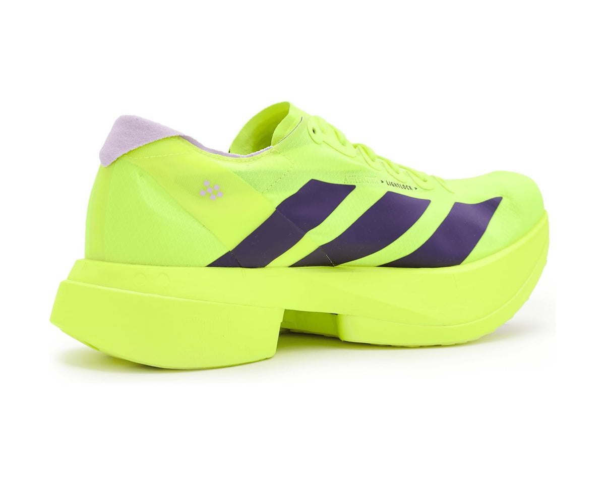 Men's adidas Adizero Adios Pro 4 Running Shoes Solar Yellow/Aurora Plum/Powder Plum