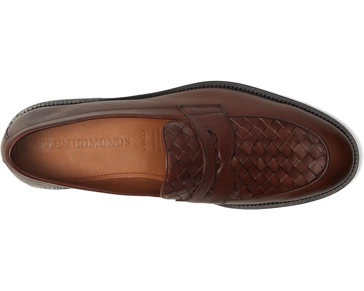 Men's Allen Edmonds Como Loafer/Moc Shoes Dark Brown Leather