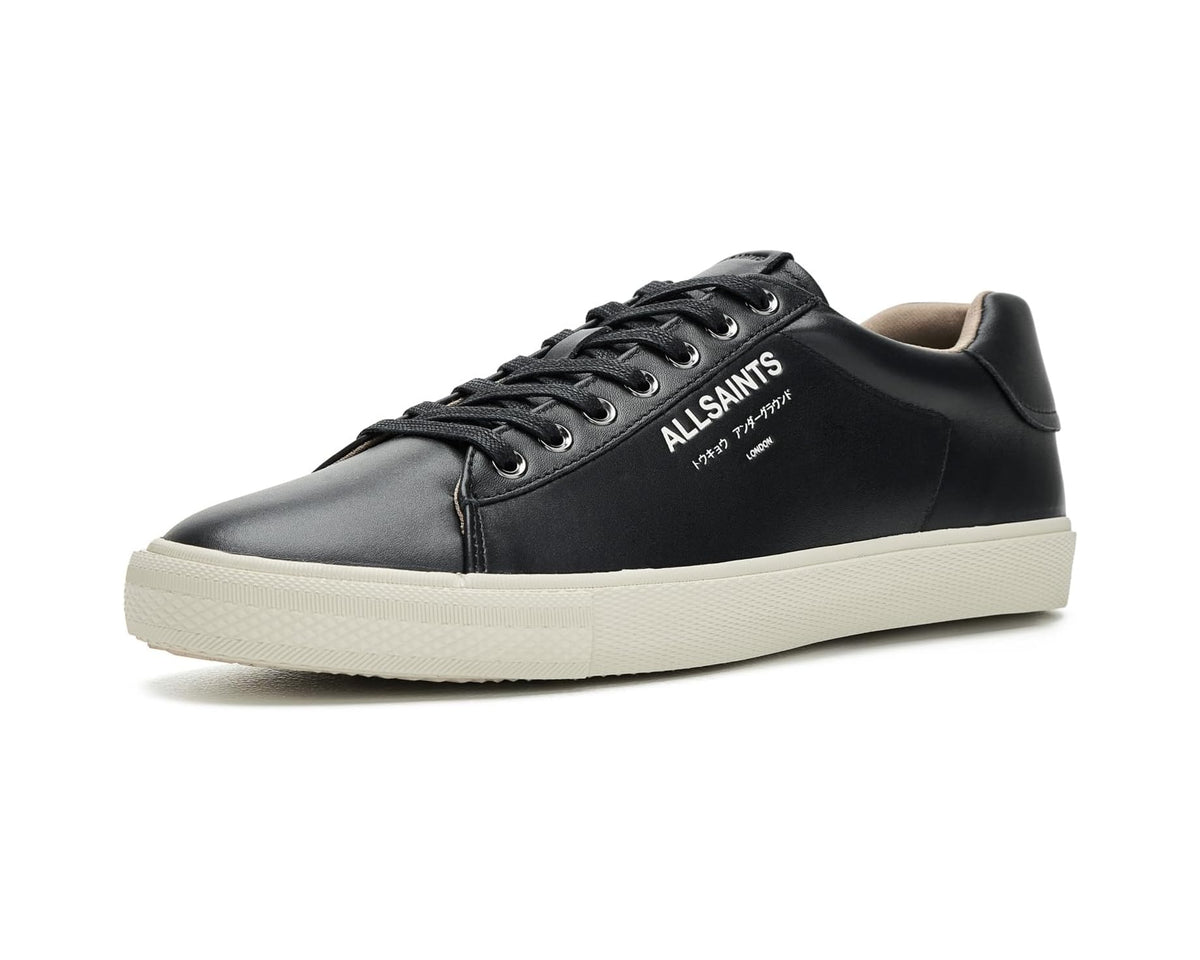 Men's AllSaints Underground Leather Low Top Black 1