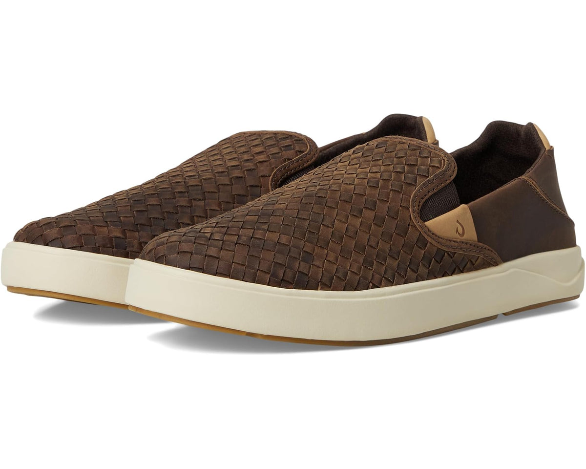 Men's OluKai Lae'ahi Lauhala Dark Java/Dark Java
