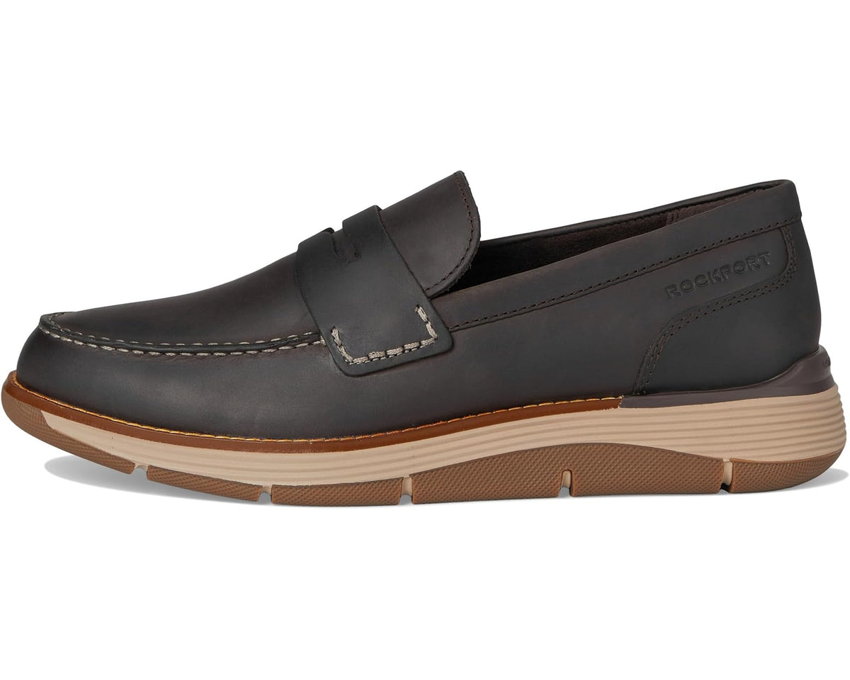 Men's Rockport Liam Dark Brown Leather