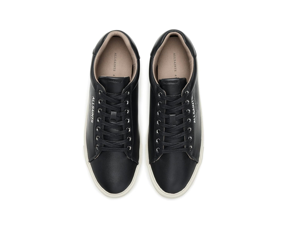 Men's AllSaints Underground Leather Low Top Black 1