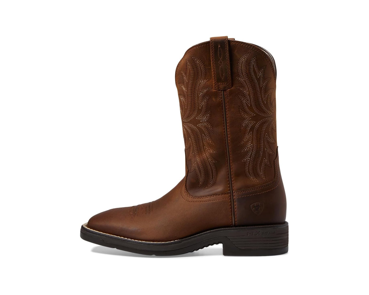 Men's Ariat Ridgeback Western Boots Oily Distressed Tan