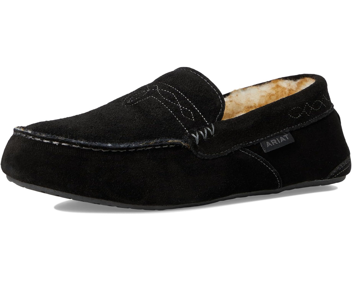 Men's Ariat Clayton Moccasin Slipper Black