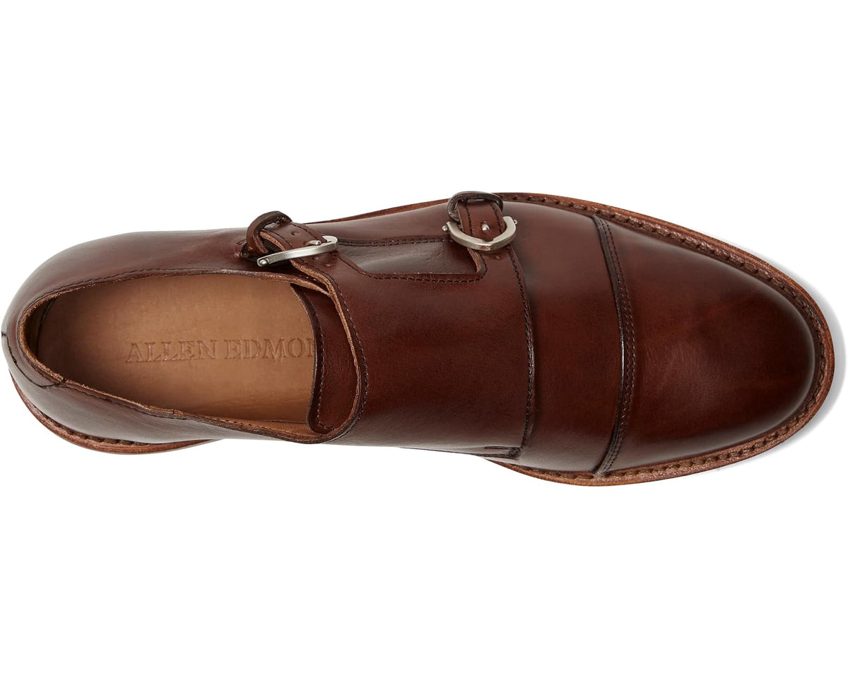 Men's Allen Edmonds Kingstonvers Monk Strap Shoes Chili