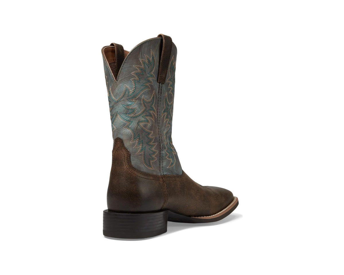Men's Ariat Sport Latigo Western Boot Spiced Cider/Stone Blue