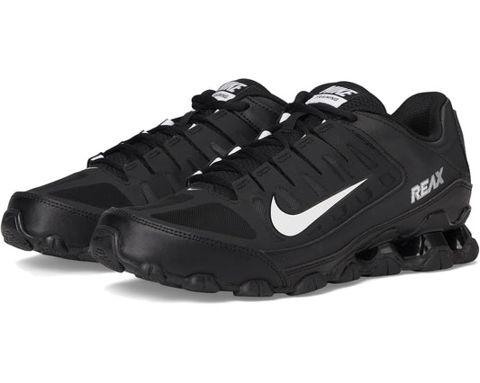 Men's Nike Reax 8 trainer, black with white Swoosh and REAX side