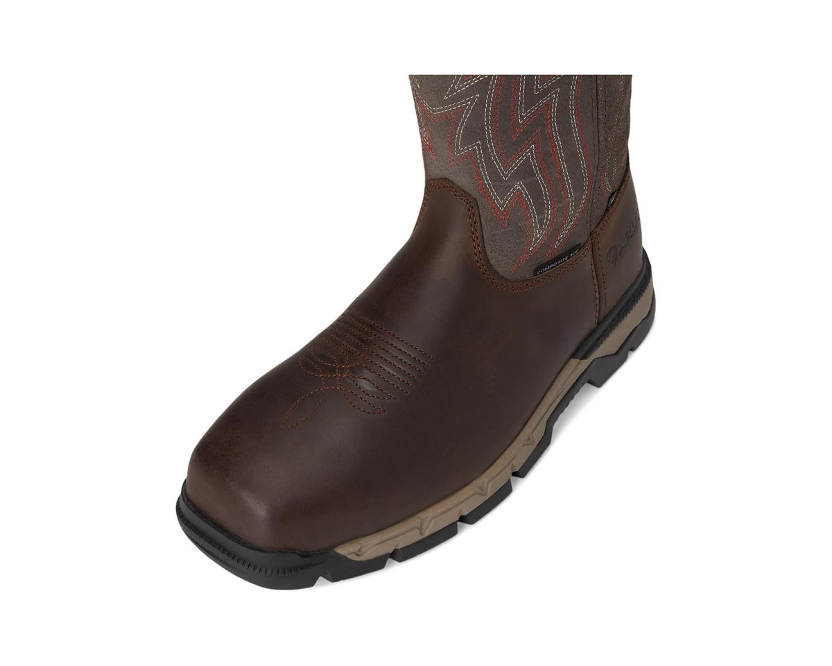 Men's Ariat Rebar Flex SD Composite Toe Work Boots Distressed Brown/Stone