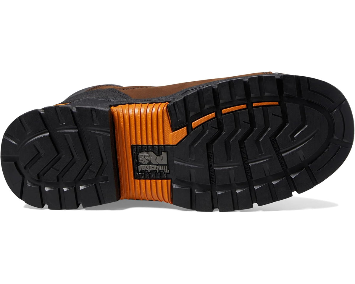 Men's Timberland PRO Endurance EV 6 Composite Safety Toe Puncture Resistant Waterproof Walnut/Orange