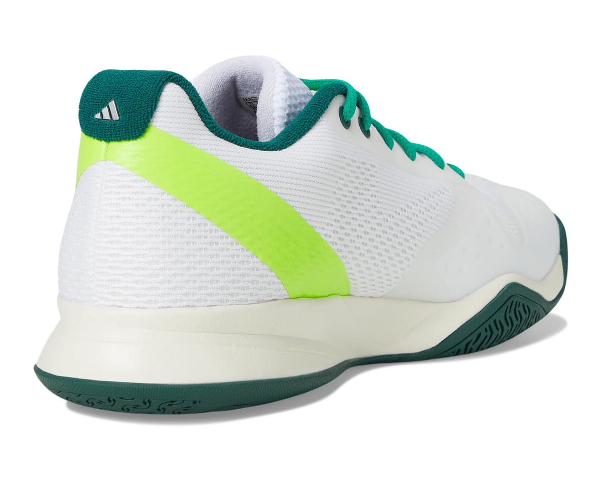 Men's adidas Courtflash Tennis Shoes White/Black/Collegiate Green