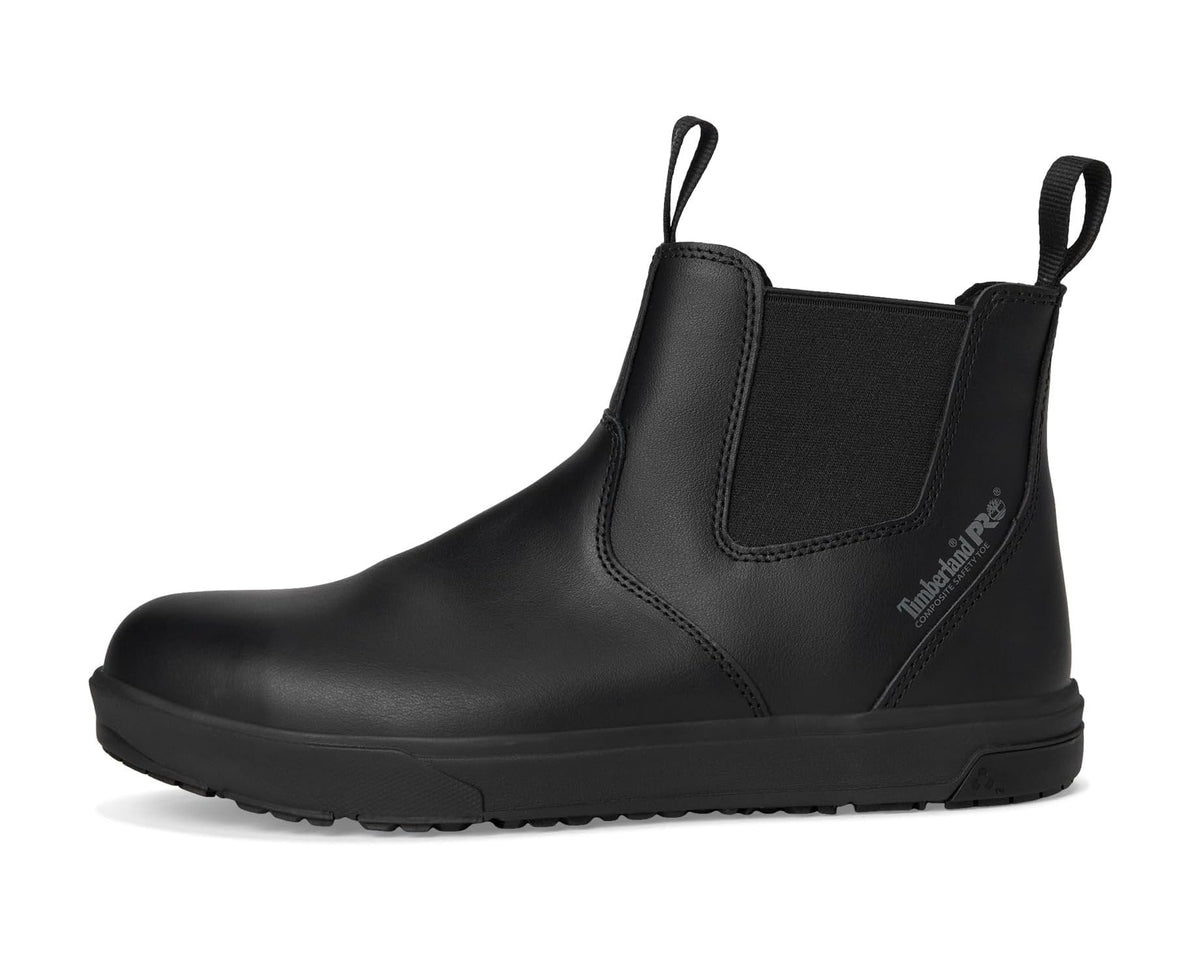 Men's Timberland PRO Berkley Chelsea Composite Safety Toe Static Dissipative Black