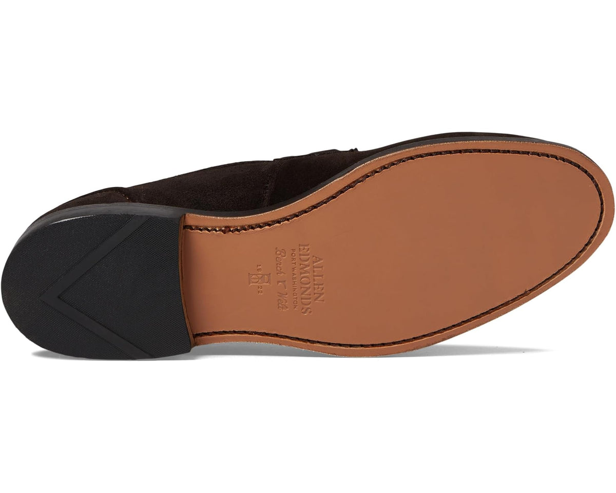 Men's Allen Edmonds Randolphbit Penny Loafers Chocolate Suede