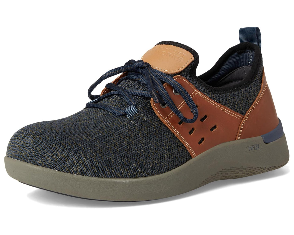 Men's Rockport Works TruFlex Work Comp Toe SD Blue/Tan