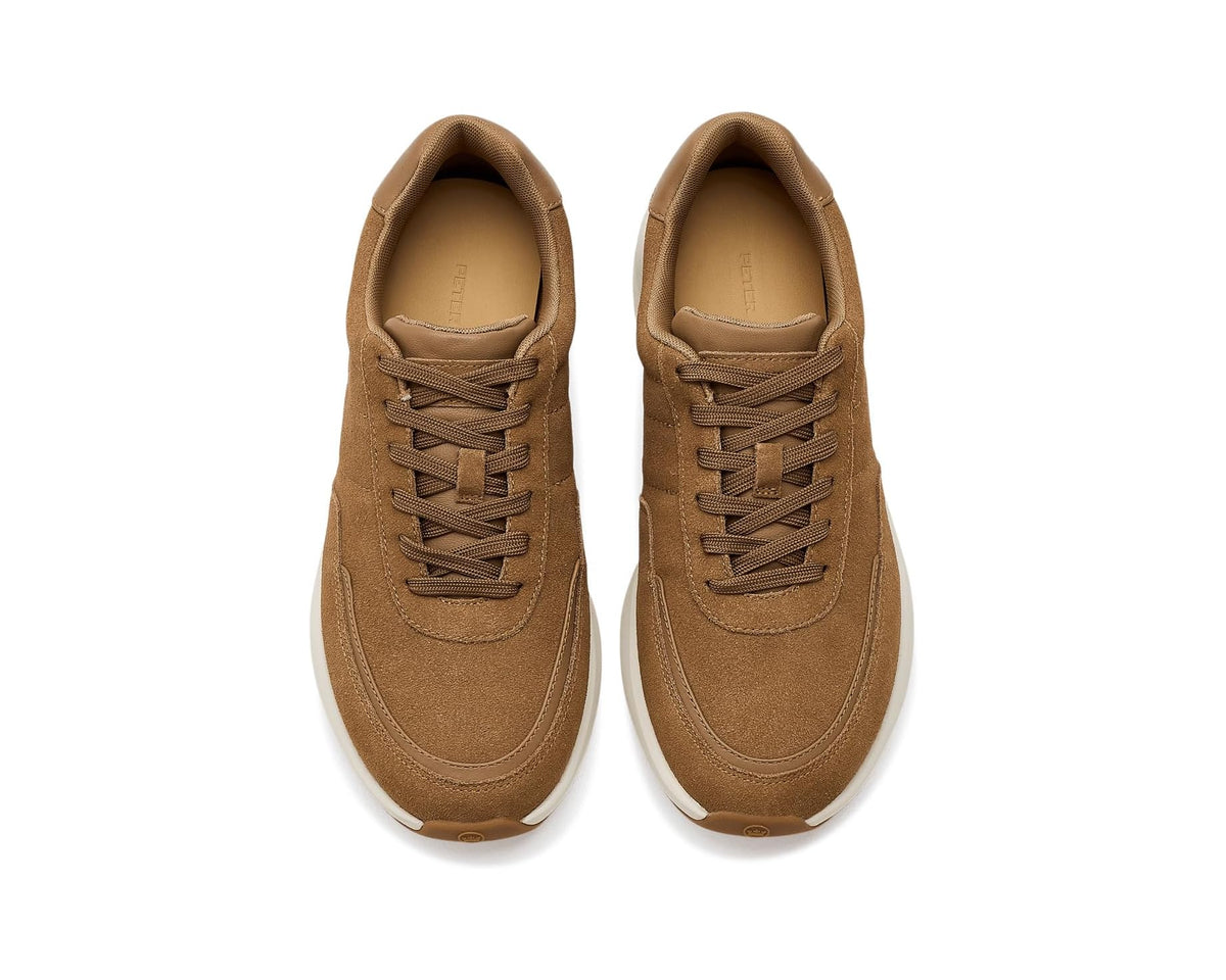 Men's Peter Millar Journeyman Suede Sneaker Dark Jute
