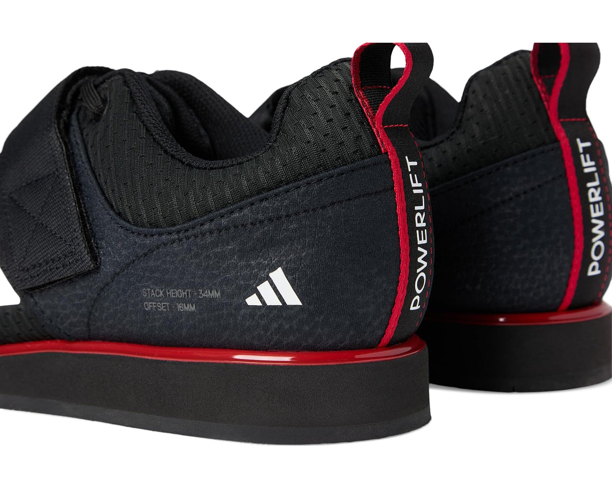 Unisex adidas Powerlift 5 Weightlifting Shoes Black/White/Pure Ruby
