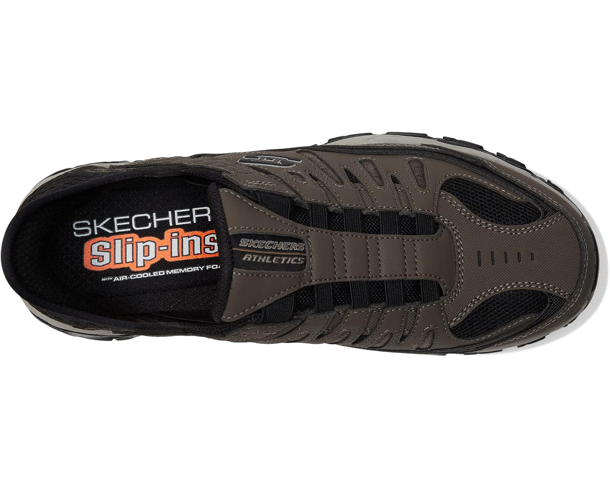 Men's SKECHERS Afterburn M. Fit Ridgeburn Hands Free Slip-Ins Brown