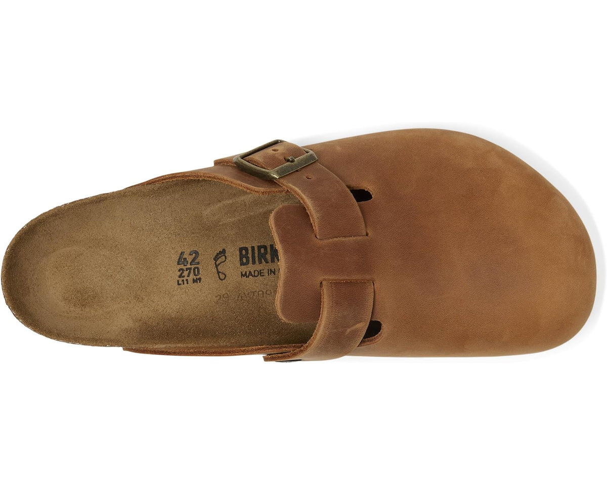 Unisex Birkenstock Boston - Oiled Leather (Unisex) Cognac