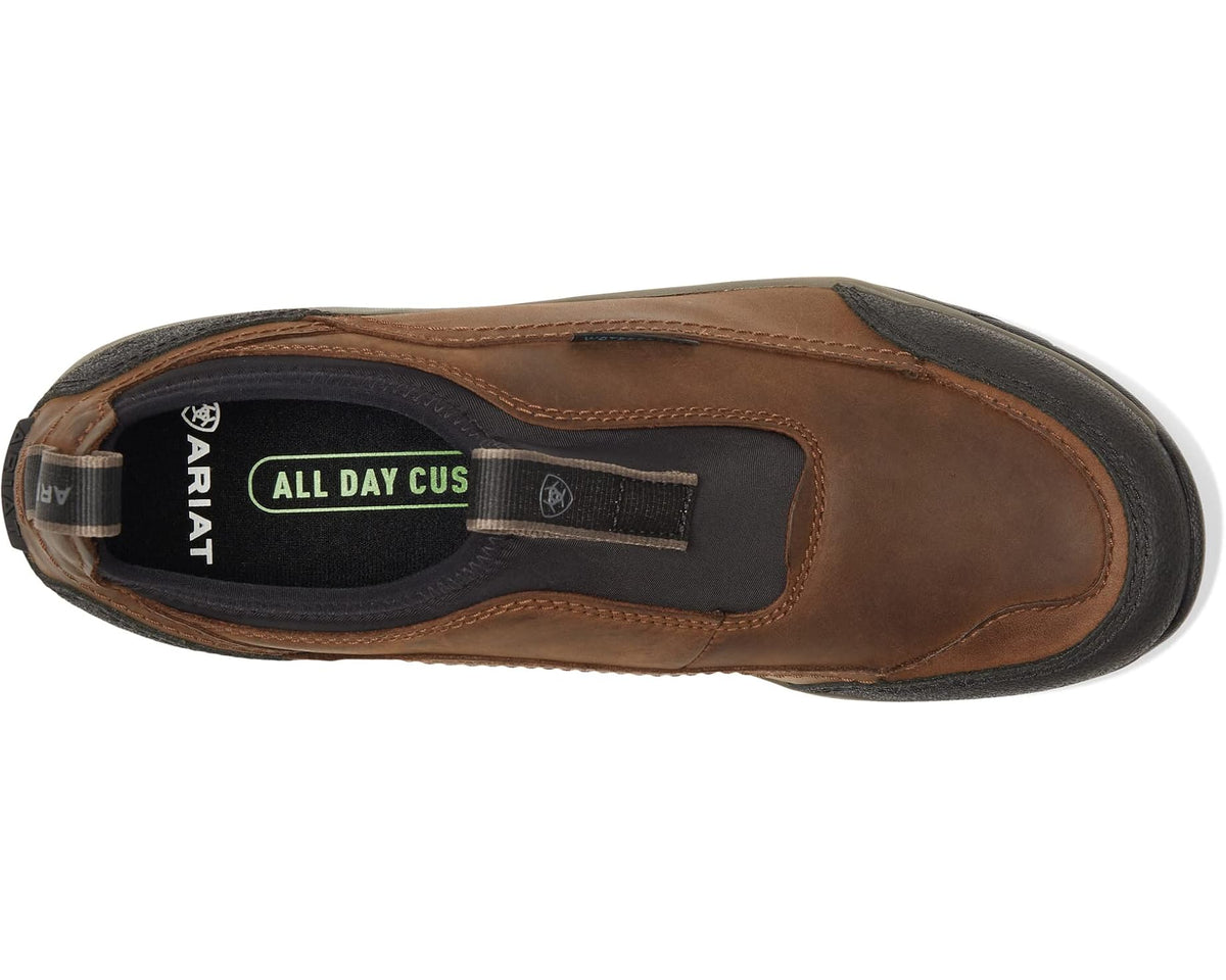 Men's Ariat Terrain Ease Waterproof Oily Distressed Brown