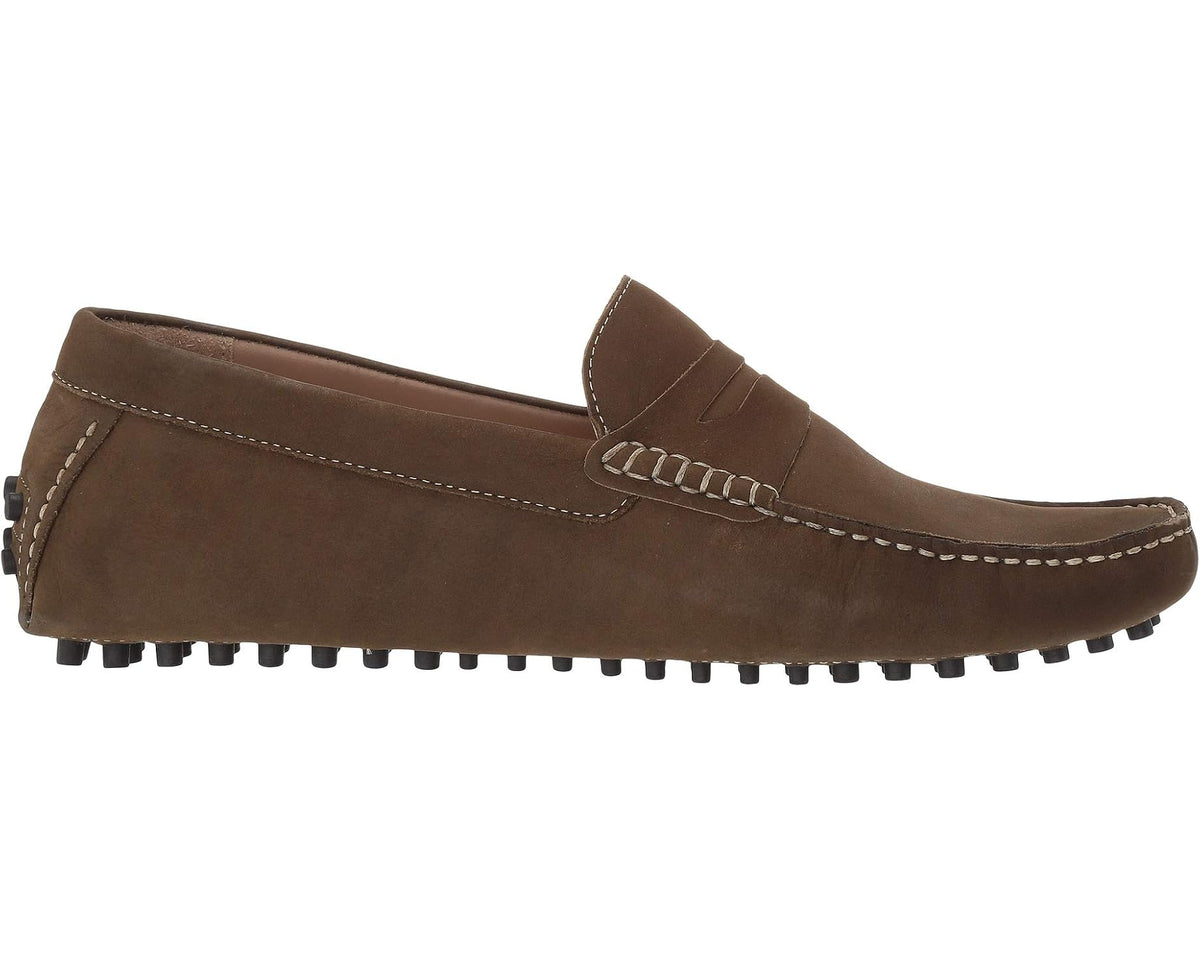 Men's Carlos by Carlos Santana Ritchie Driver Loafers Olive Calf Nubuck