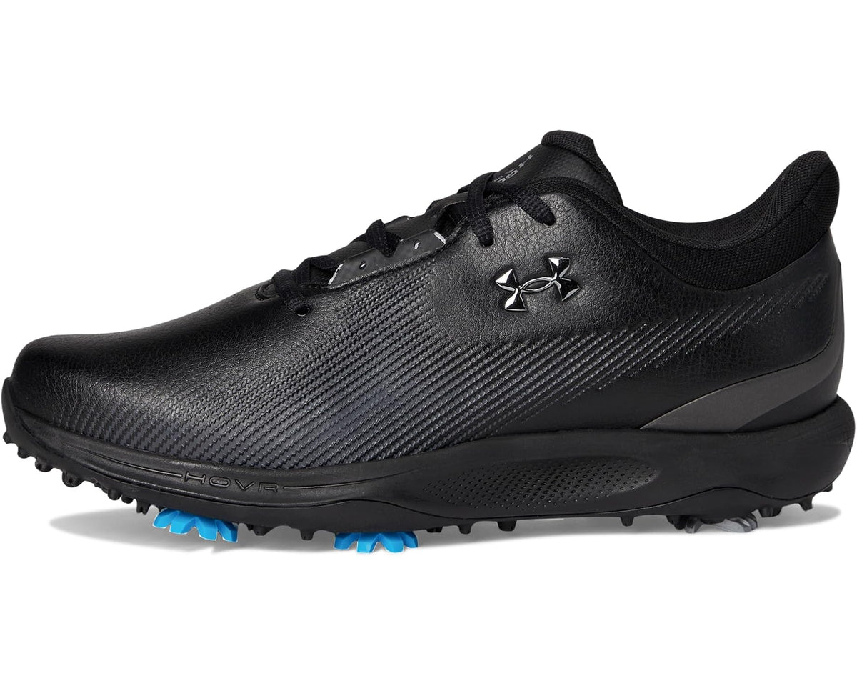 Men's Under Armour Drive Fade Golf Shoes Black/Metallic Silver