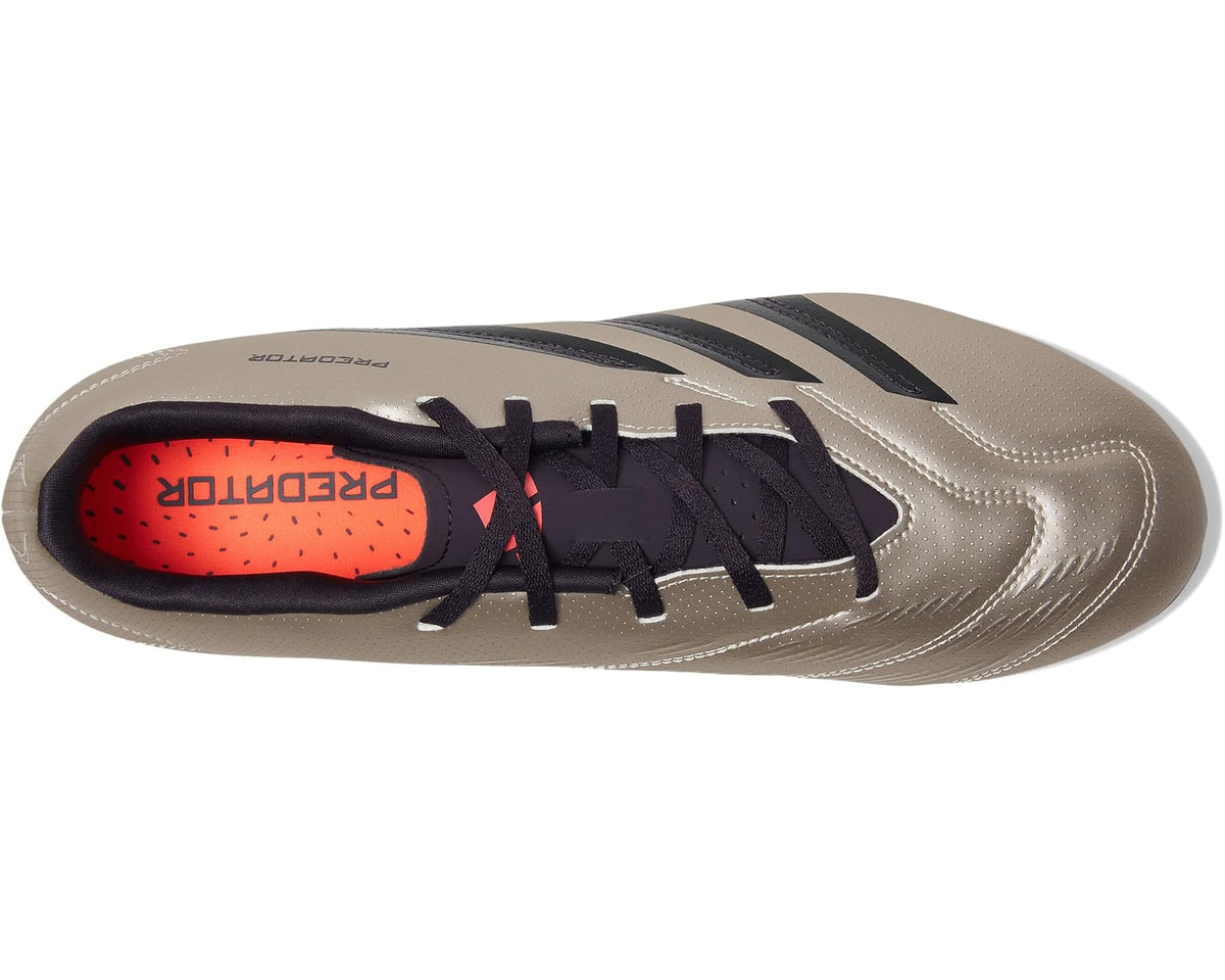 Men's adidas Predator Club Flexible Ground Soccer Cleats Platin Metallic/Aurora Black/Turbo
