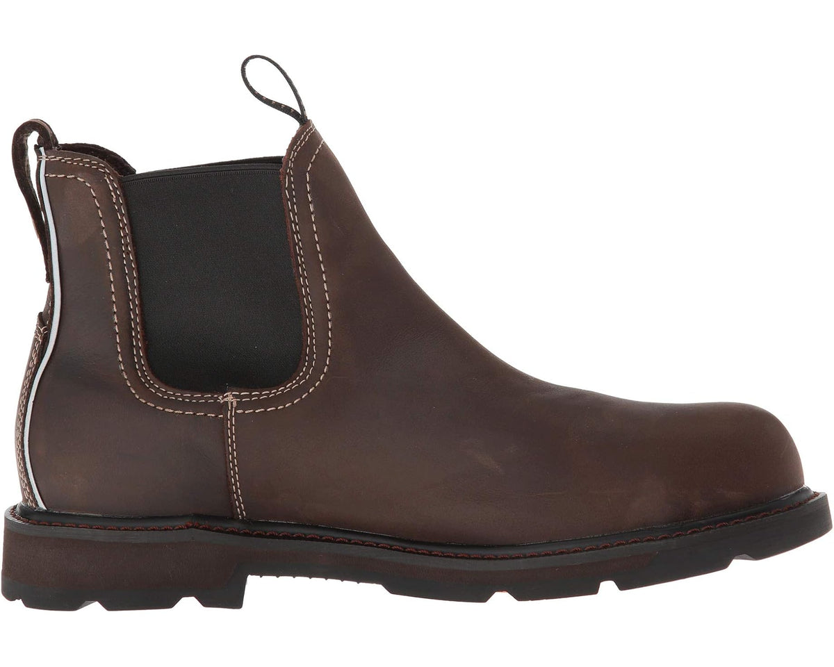 Men's Ariat Groundbreaker Chelsea H2O Steel Toe Dark Brown