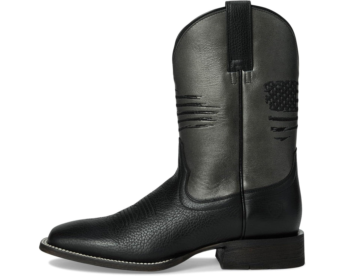 Men's Ariat Circuit Patriot Cowboy Boots Black Night