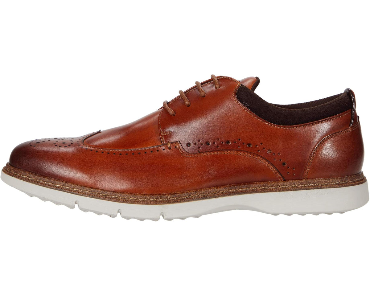 Men's Stacy Adams Synergy Wing Tip Oxford Cognac