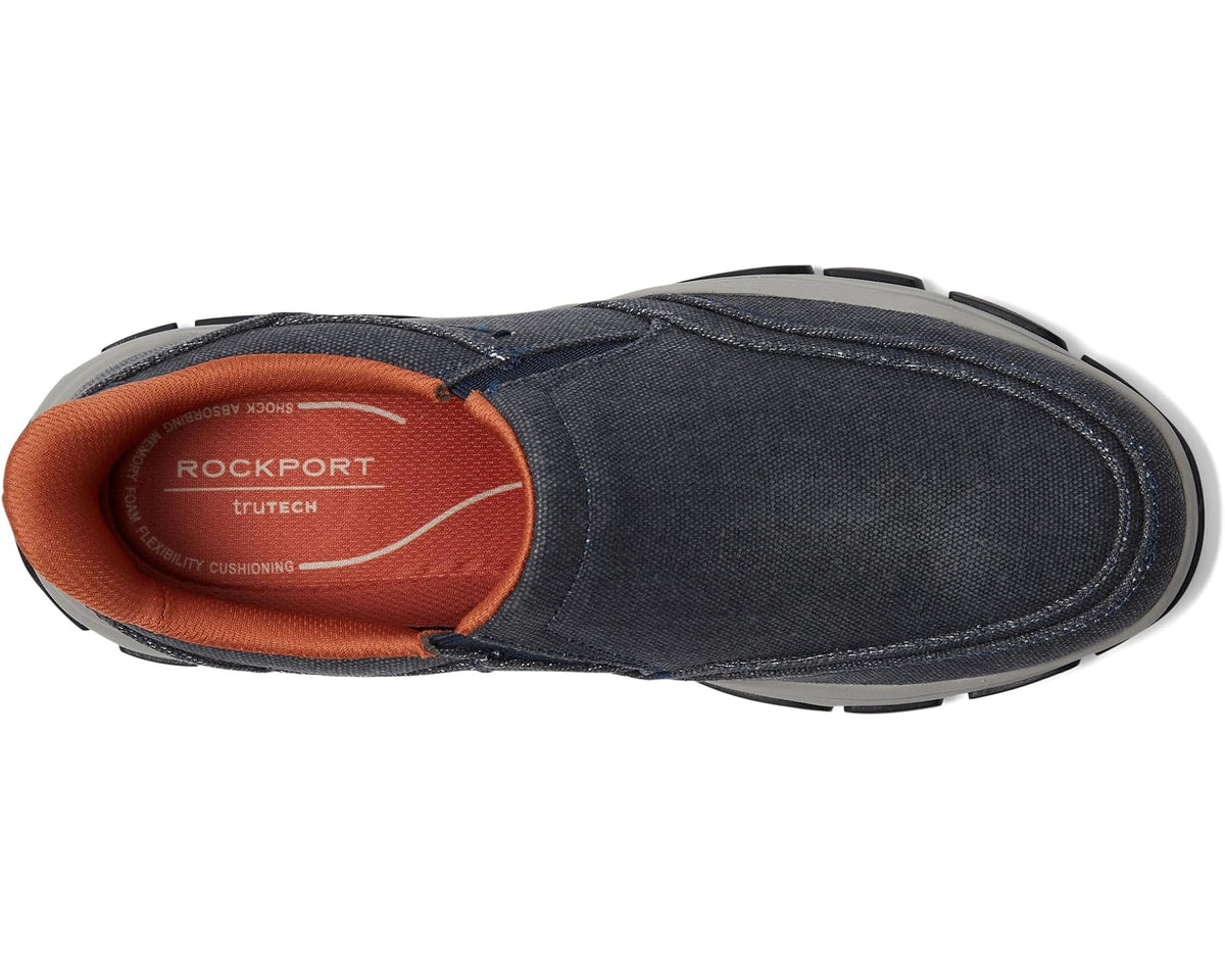 Men's Rockport Reece Dark Blue Canvas