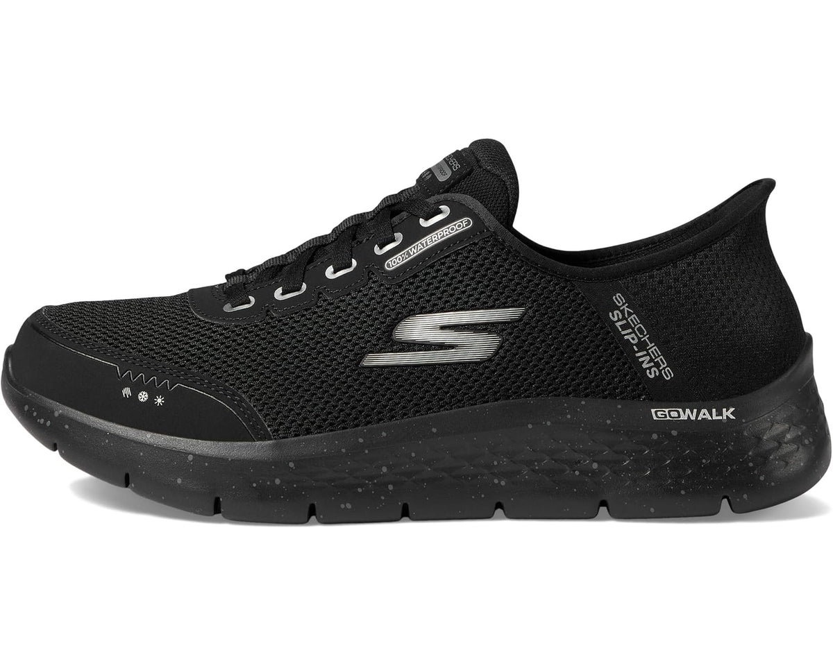 Men's SKECHERS Performance Hands Free Slip-Ins Go Walk Flex - 100% Waterproof Black/Black
