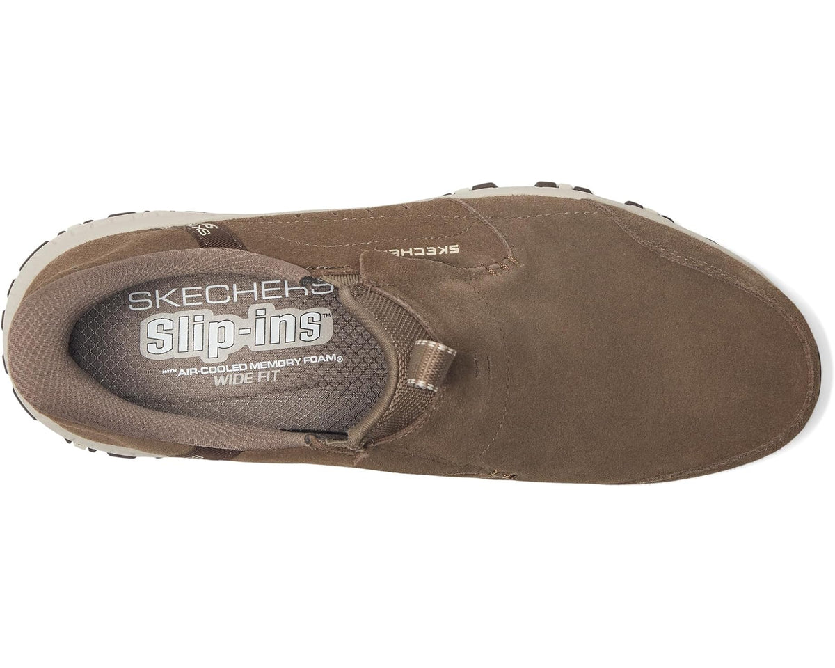 Men's SKECHERS Hillcrest Cedar Root Hands Free Slip-in Dark Taupe