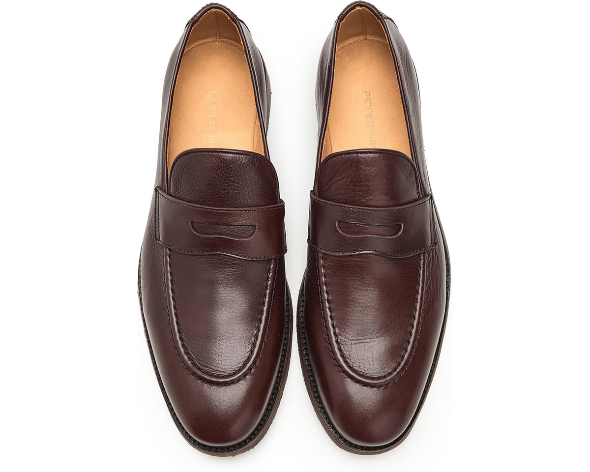 Men's Peter Millar Madison Penny Loafer Chocolate