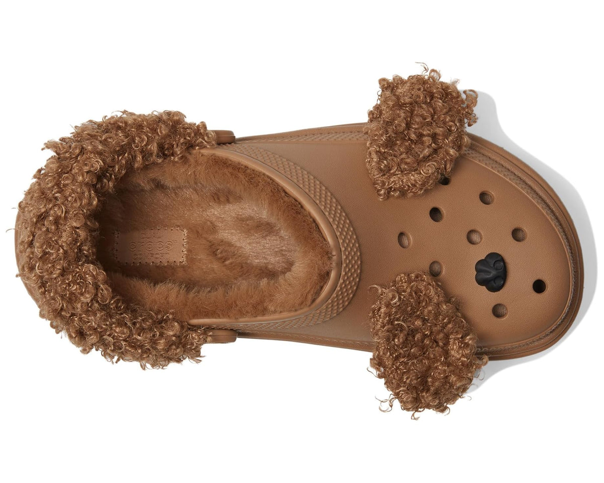 Unisex Crocs Stomp Lined Clogs Sepia Bear