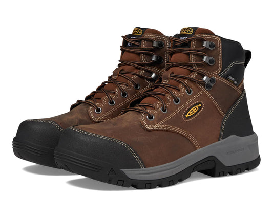 Men's KEEN Utility Evanston 6” Composite Toe Waterproof Internal Met Guard Bison/Black