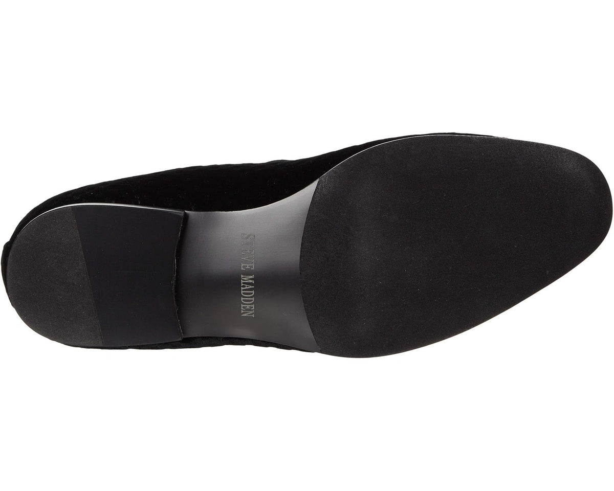 Men's Steve Madden Lifted Black Velvet