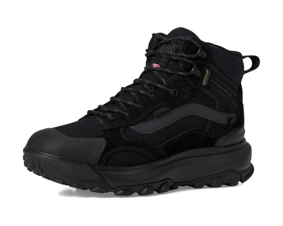 Unisex Vans black MTE lace-up mid boot with pull tab and rugged tread