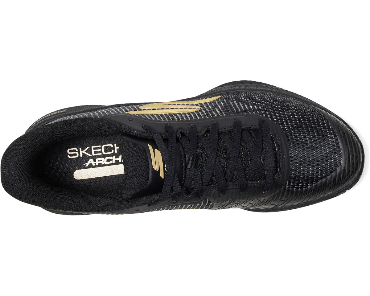 Men's SKECHERS Pickleball Viper Court Pro 2.0 Sneaker Black/Gold