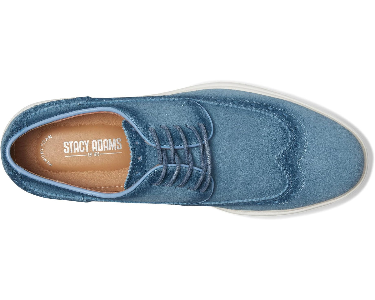 Men's Stacy Adams Trudell Wing Tip Lace-Up Light Blue