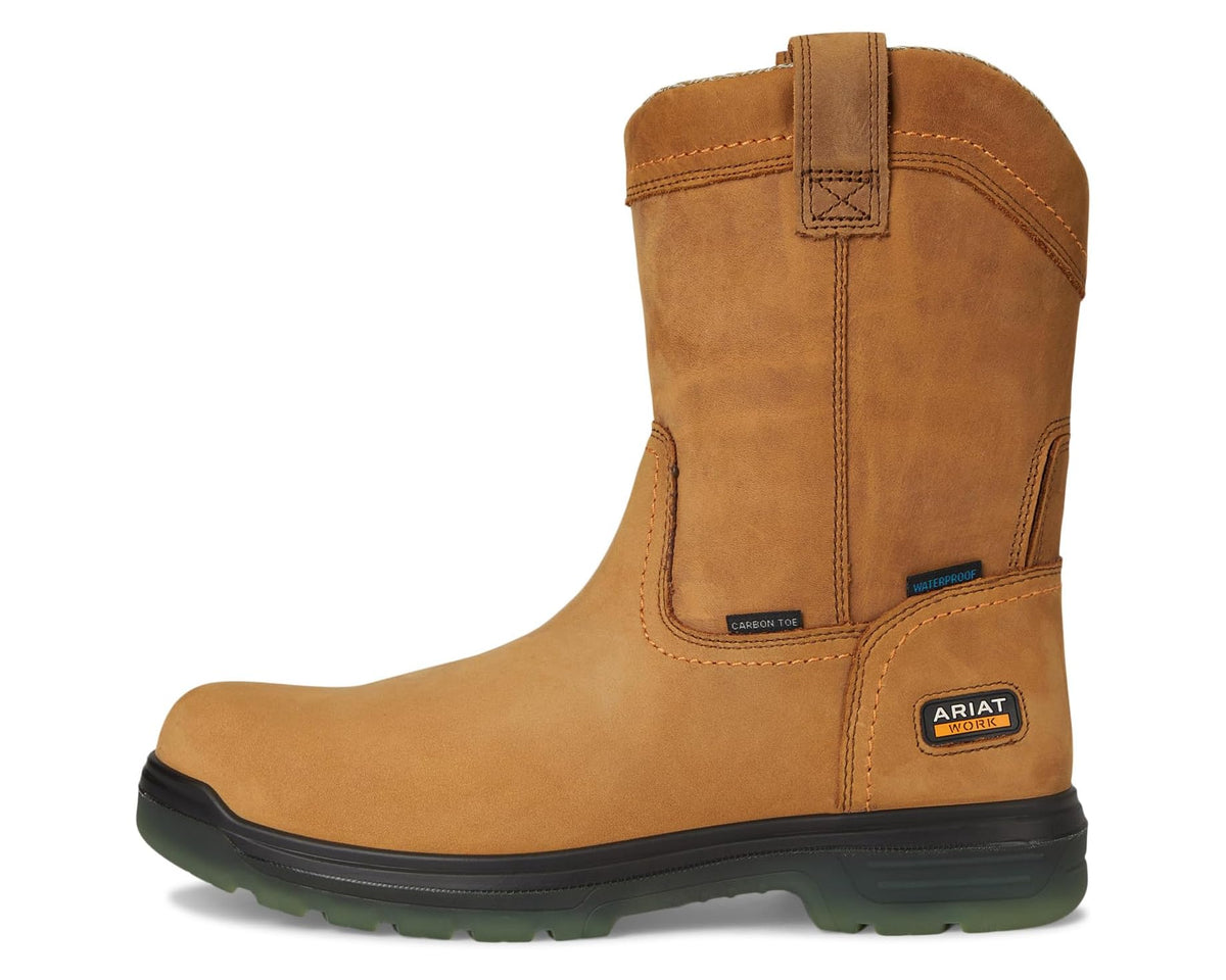 Men's Ariat Turbo Pull-On Carbon Toe Waterproof Aged Bark
