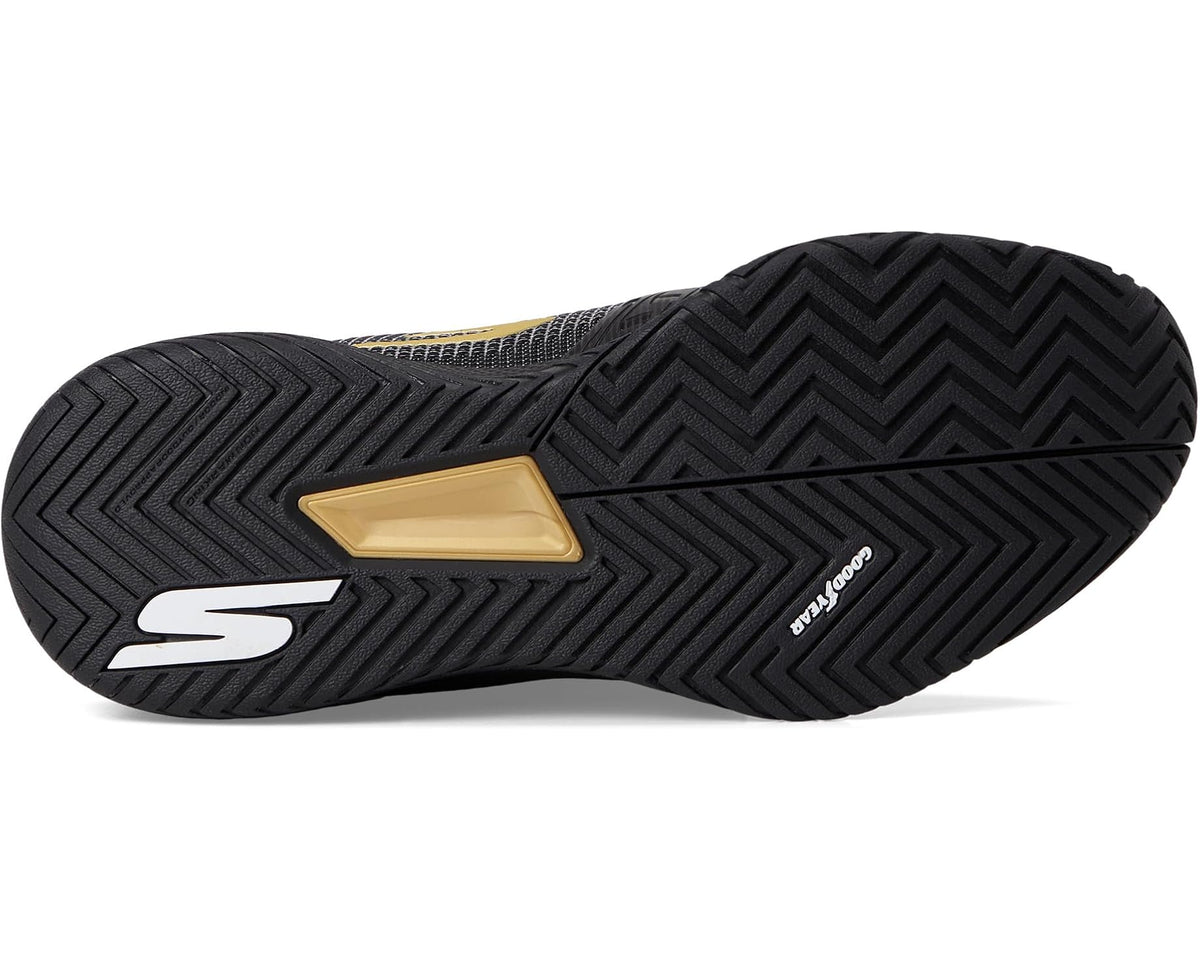 Men's SKECHERS Pickleball Viper Court Pro 2.0 Sneaker Black/Gold