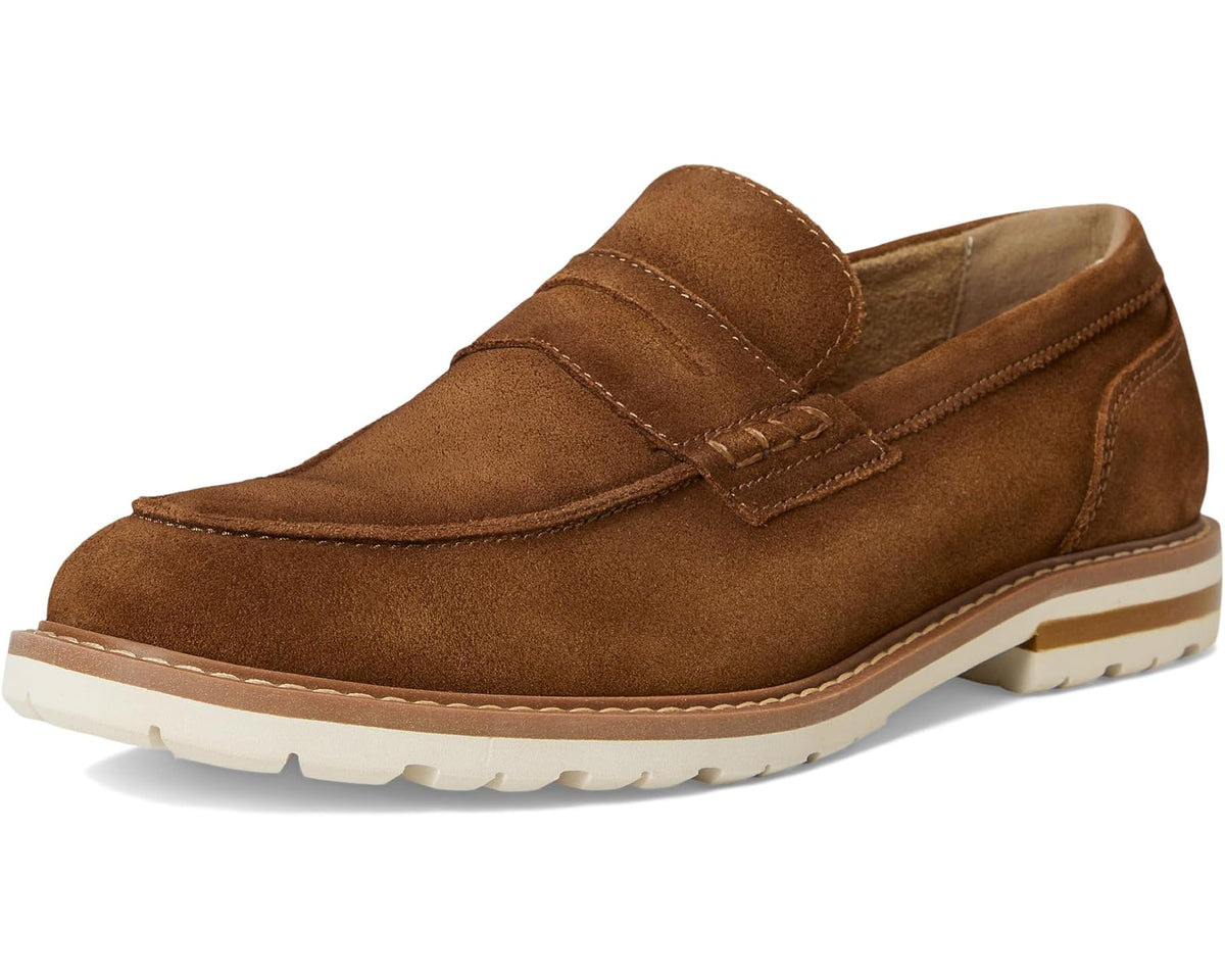 Men's Stacy Adams Hopkins Penny Slip-On Brown Suede