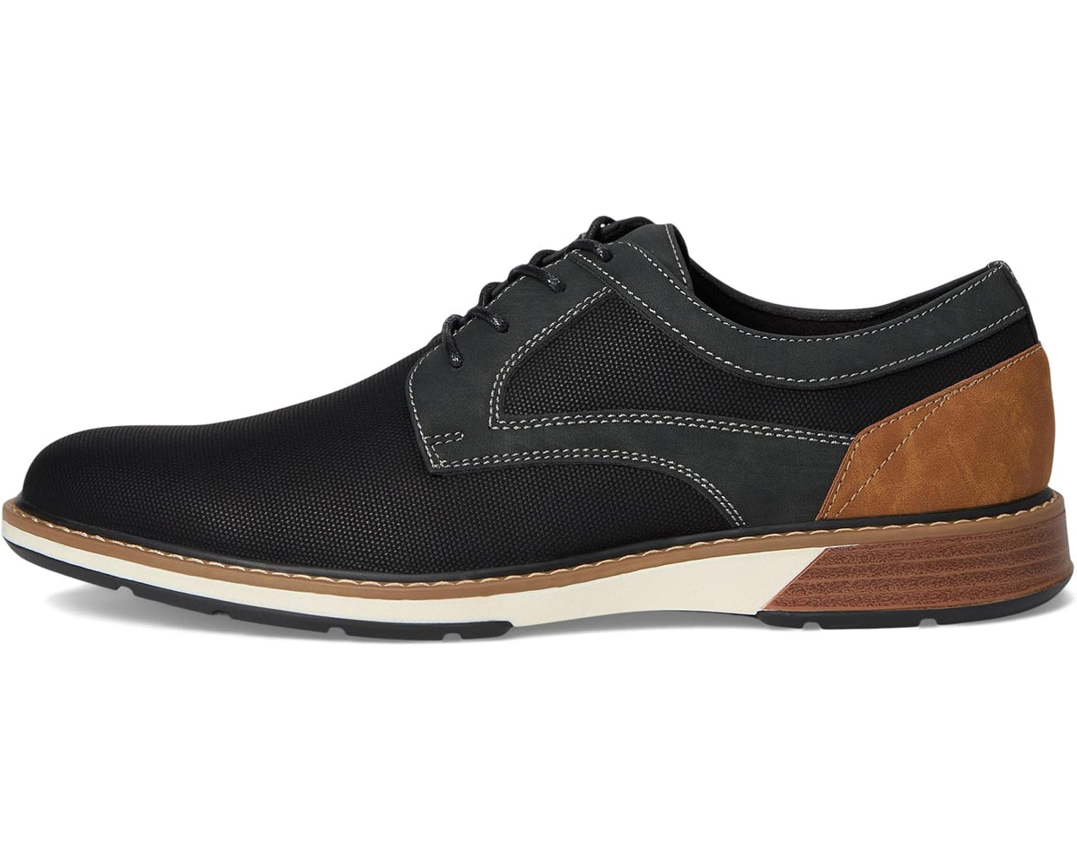 Men's Stacy Adams Phineas Plain Toe Lace-Up Black