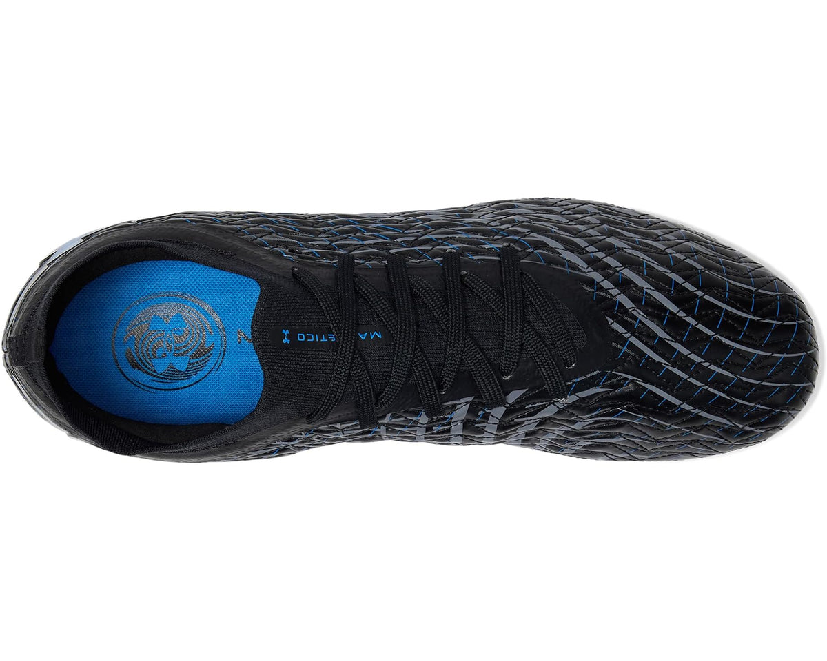 Unisex Under Armour Magnetico Pro 5 Soccer Cleats Black/Titan Gray/Blue Atlantis