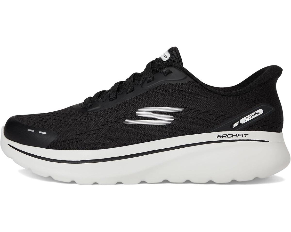 Men's SKECHERS Performance Go Walk Arch Fit N-joy Nobend Hands Free Slip-in Black/White