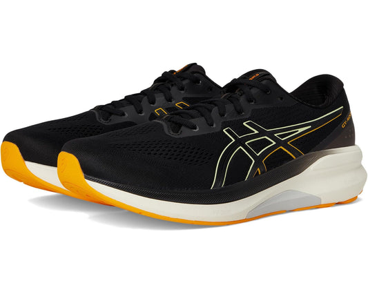 ASICS GT-4000 4 men's running shoes, black with amber accents and white midsole
