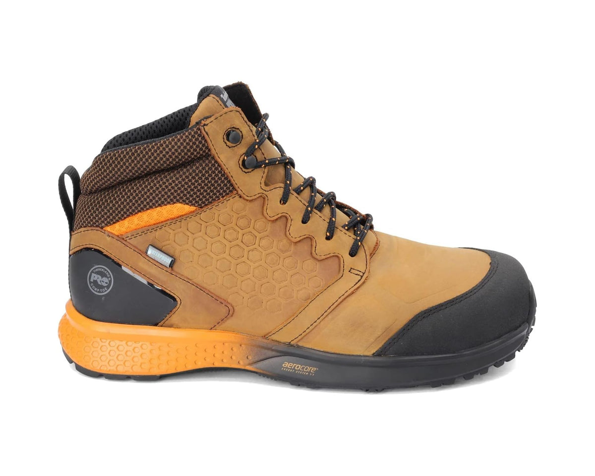 Men's Timberland PRO Reaxion Mid Composite Safety Toe Waterproof Brown/Orange 1