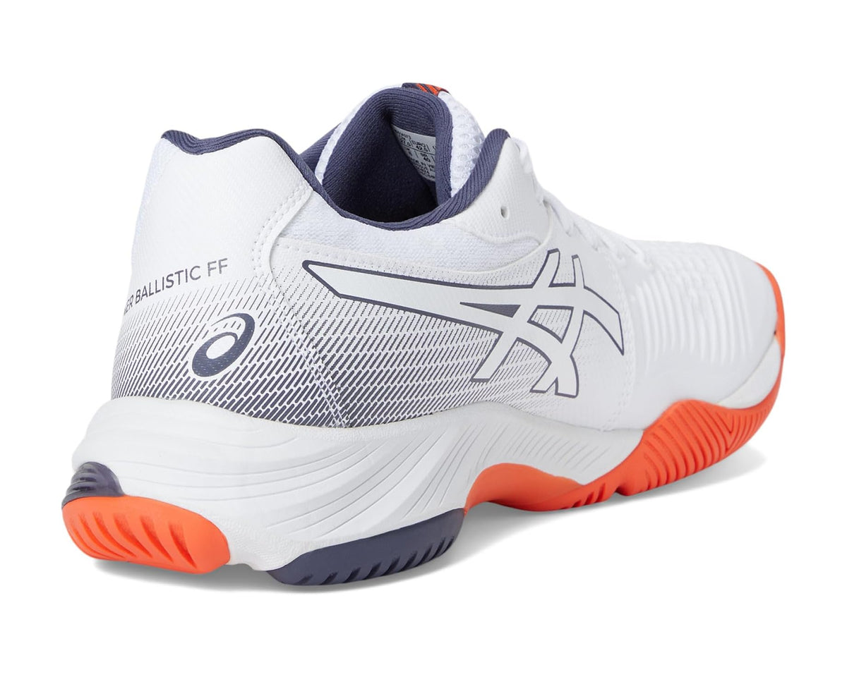 Men's ASICS Netburner Ballistic FF 3 Volleyball Shoe White/Indigo Fog