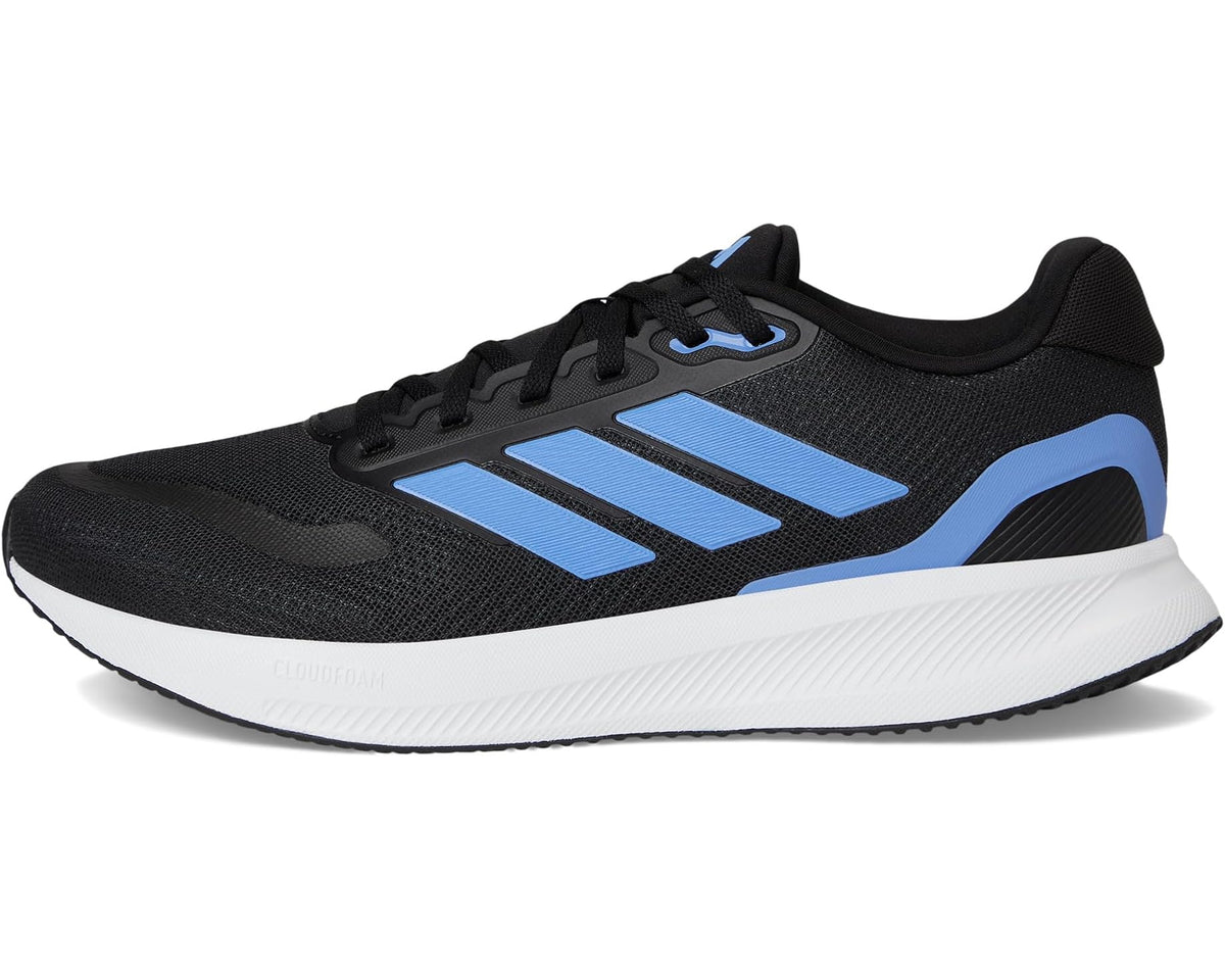 Men's adidas Run Falcon 5 Black/Blue Fusion/White