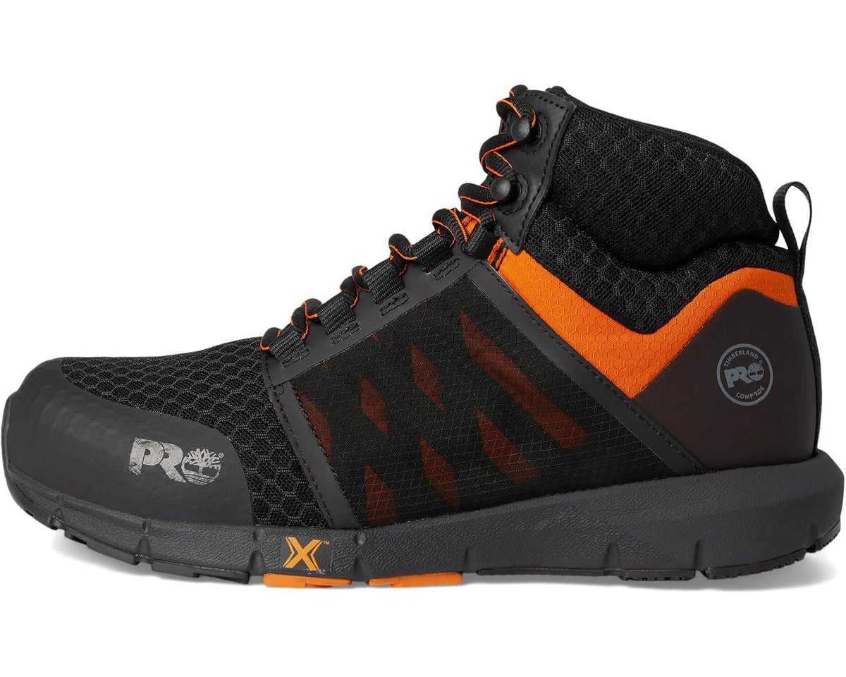 Men's Timberland PRO Radius Mid Composite Safety Toe Black/Orange 1